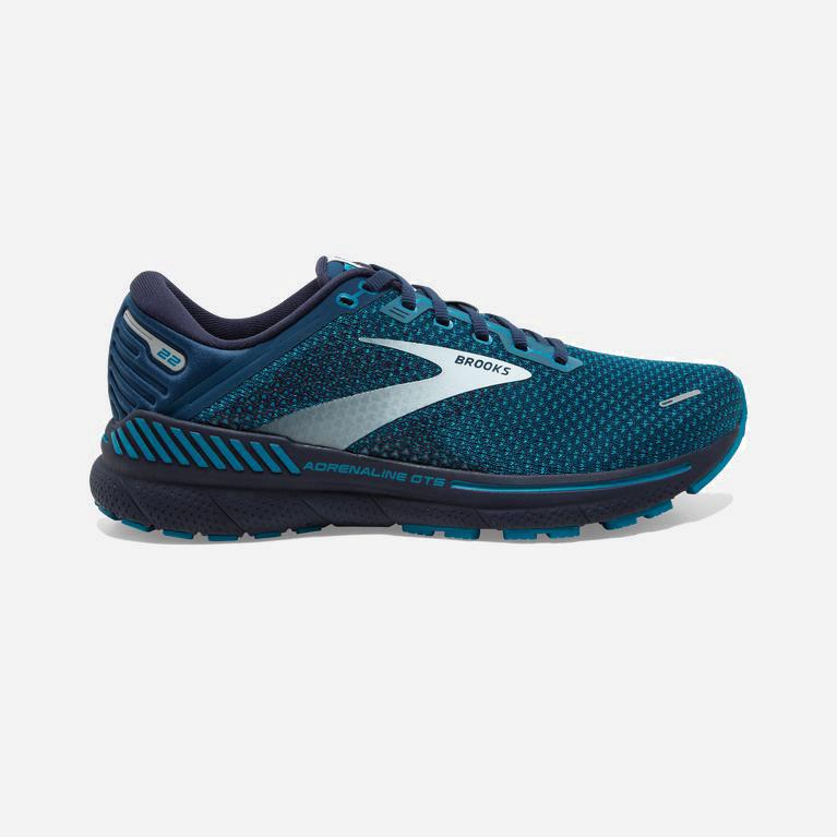 Brooks Adrenaline Gts 22 Mens Supportive Walking Shoes Ireland Titan DarkCyan/Teal/Grey (FEMB-70481)